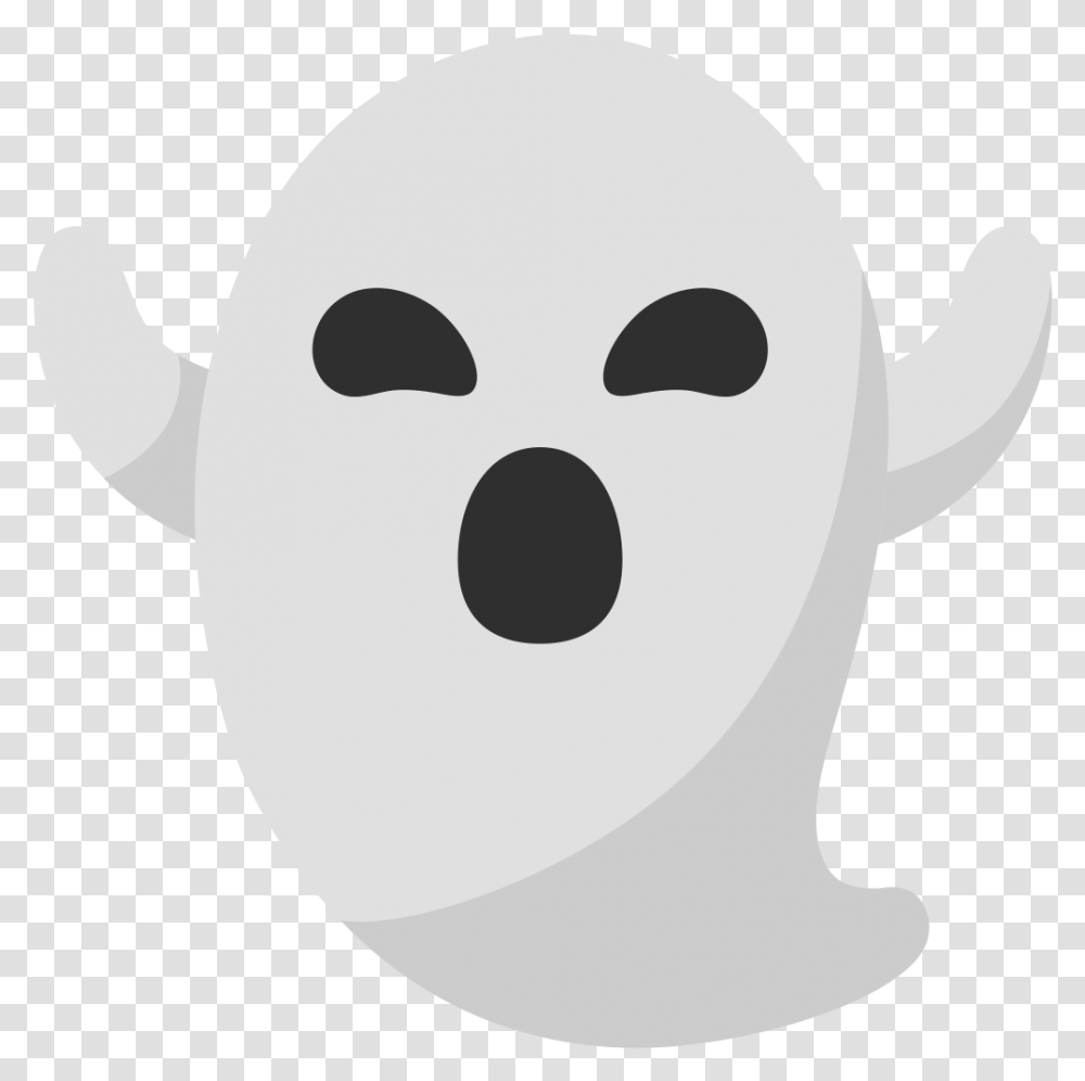 Ghost Emoji, Stencil, Head, Mask, Alien Transparent Png