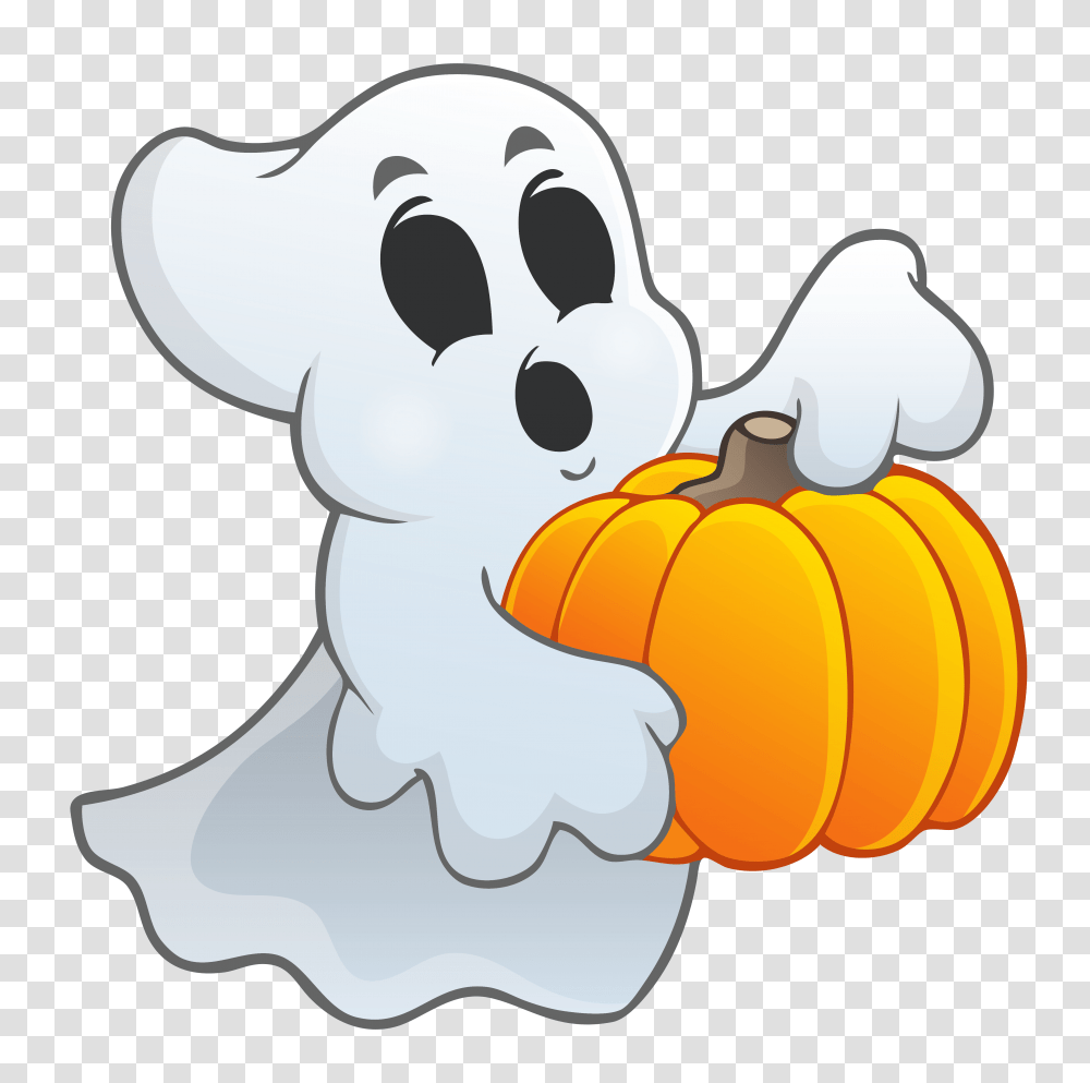 Ghost, Fantasy, Pumpkin, Vegetable, Plant Transparent Png