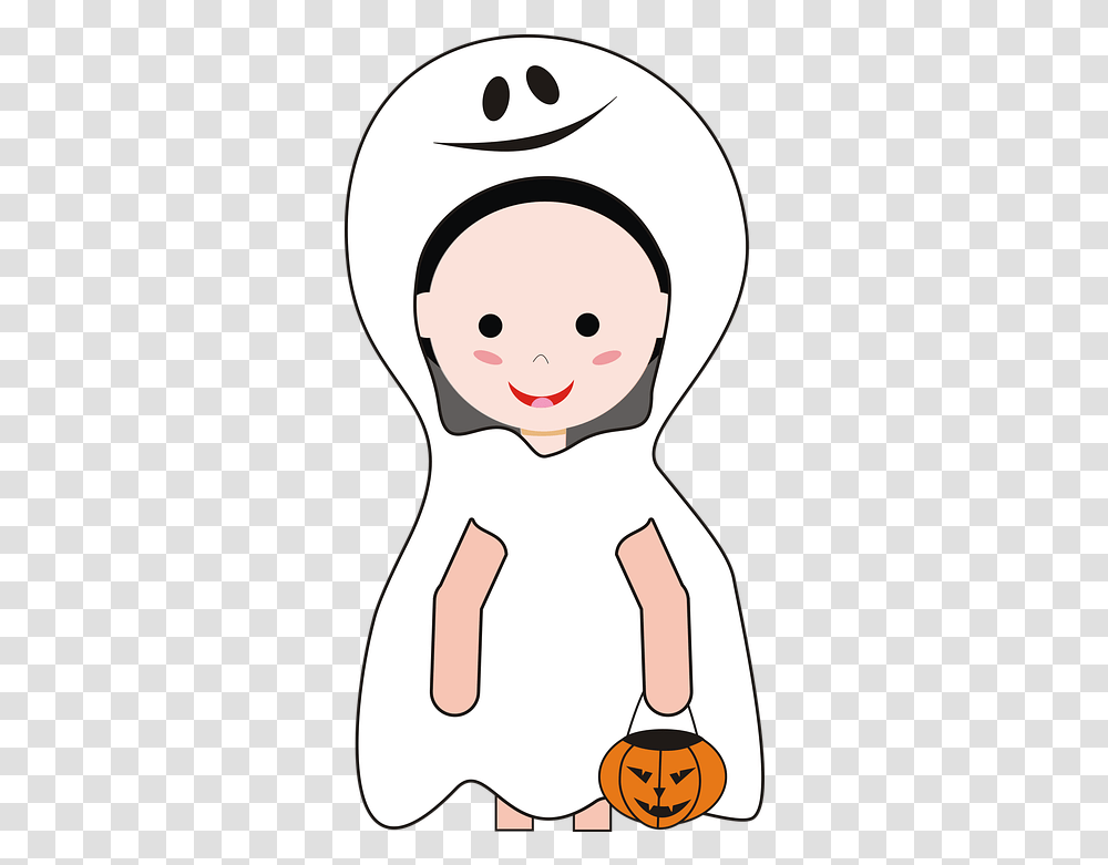 Ghost Halloween Horror Cartoon, Baby, Snowman, Winter, Outdoors Transparent Png