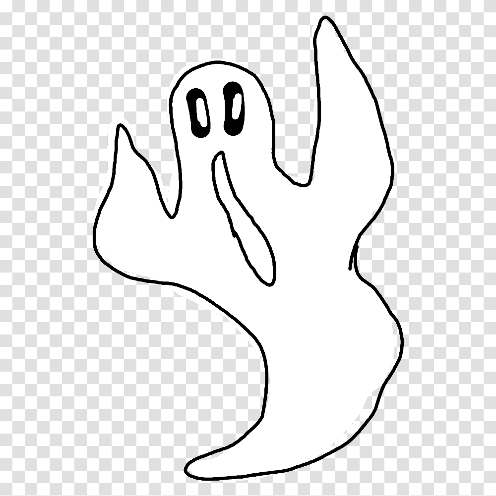 Ghost Hallowen Halloween Ghosts Spooky Creepy Illustration, Hand, Stencil, Fist, Finger Transparent Png