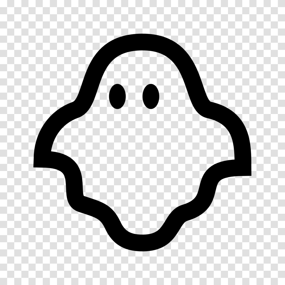 Ghost Icon, Stencil, Label, Sticker Transparent Png