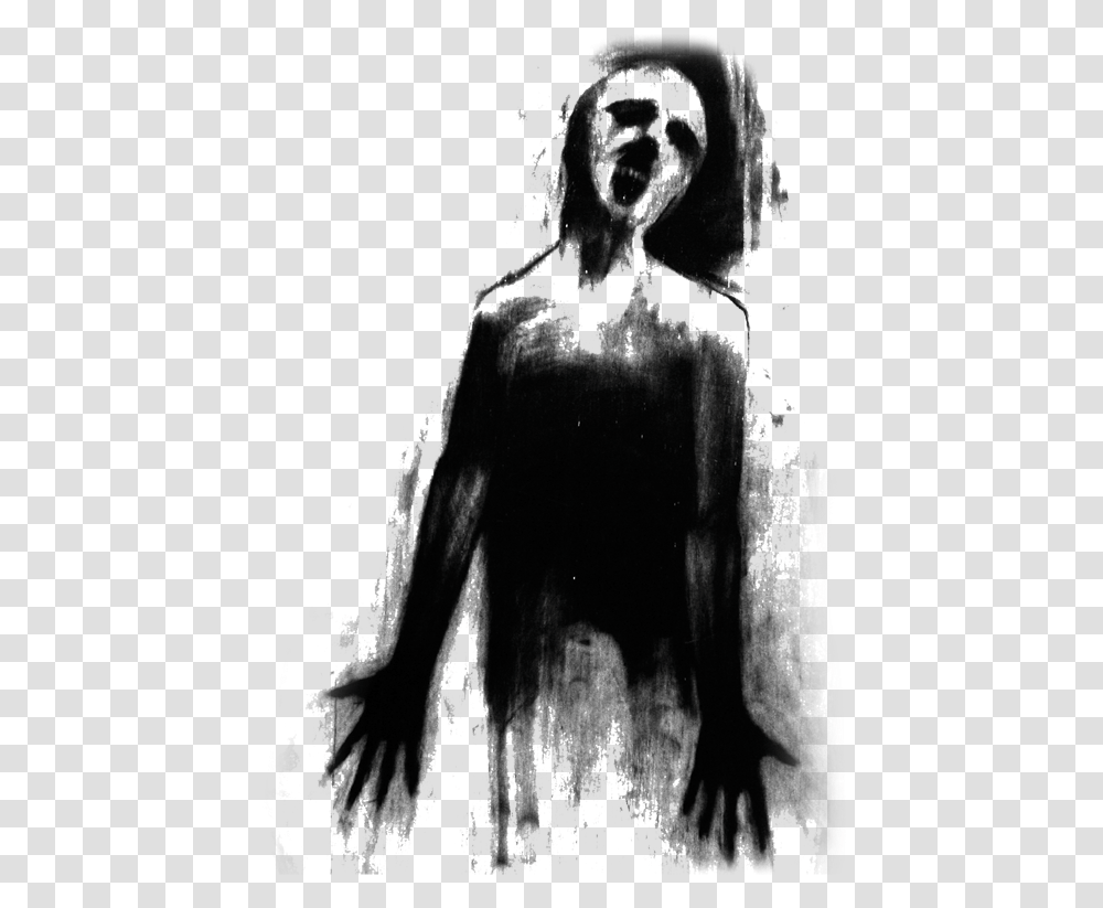 Ghost Image Real Ghost Background, Silhouette, Torso, Sculpture Transparent Png