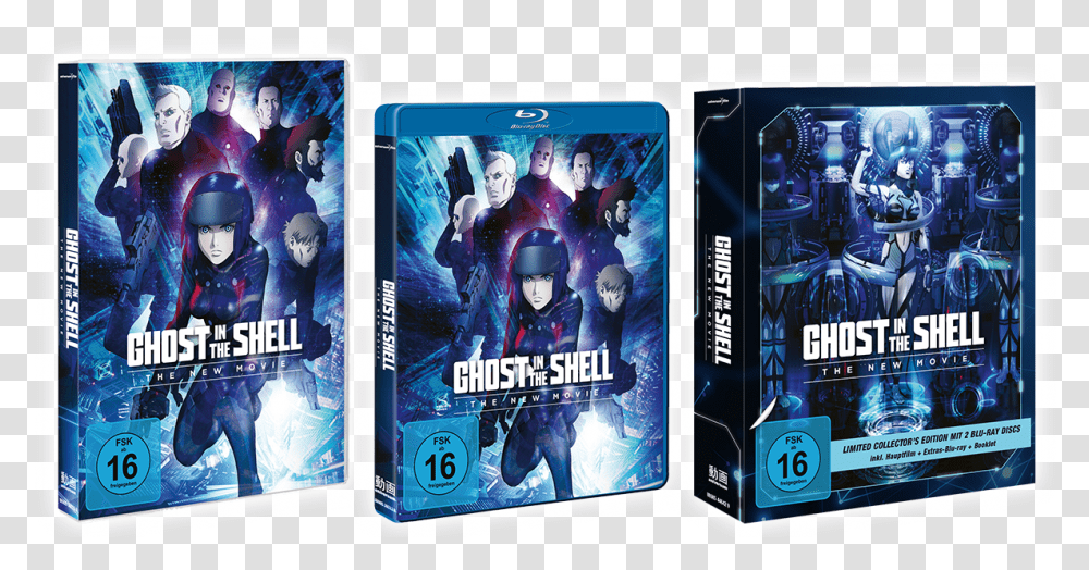 Ghost In The Shell The New Movie Download Ghost In The Shell The New Movie Limited Edition, Disk, Dvd, Person, Human Transparent Png