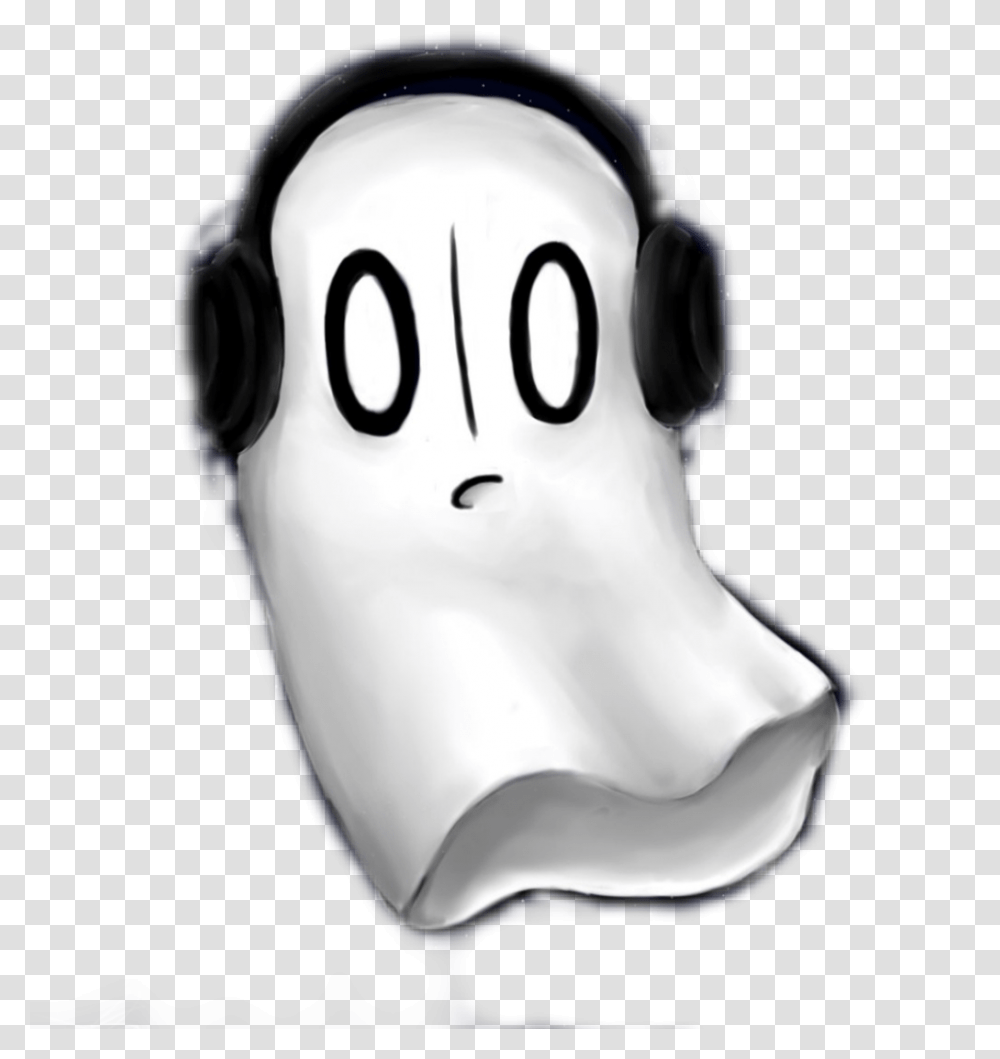 Ghost Napstablook Spooky Spoopy Headphones, Figurine Transparent Png