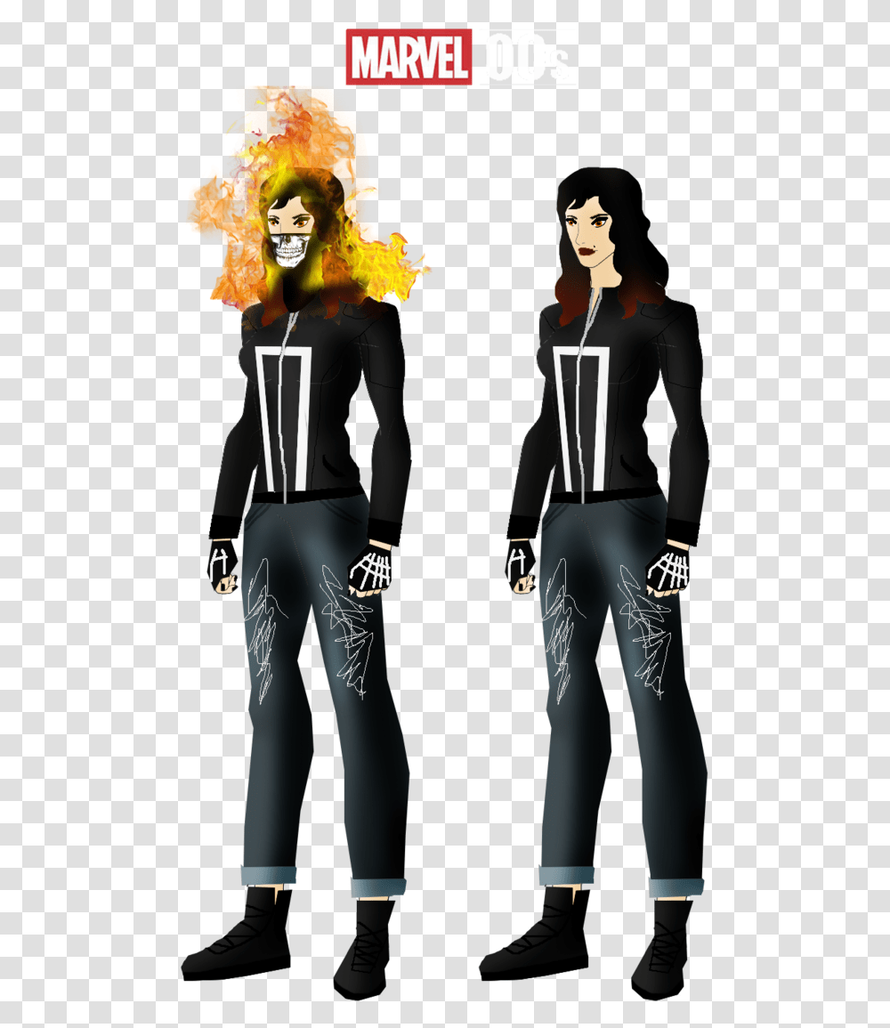 Ghost Rider Clipart Marvel Oc, Pants, Person, Sleeve Transparent Png