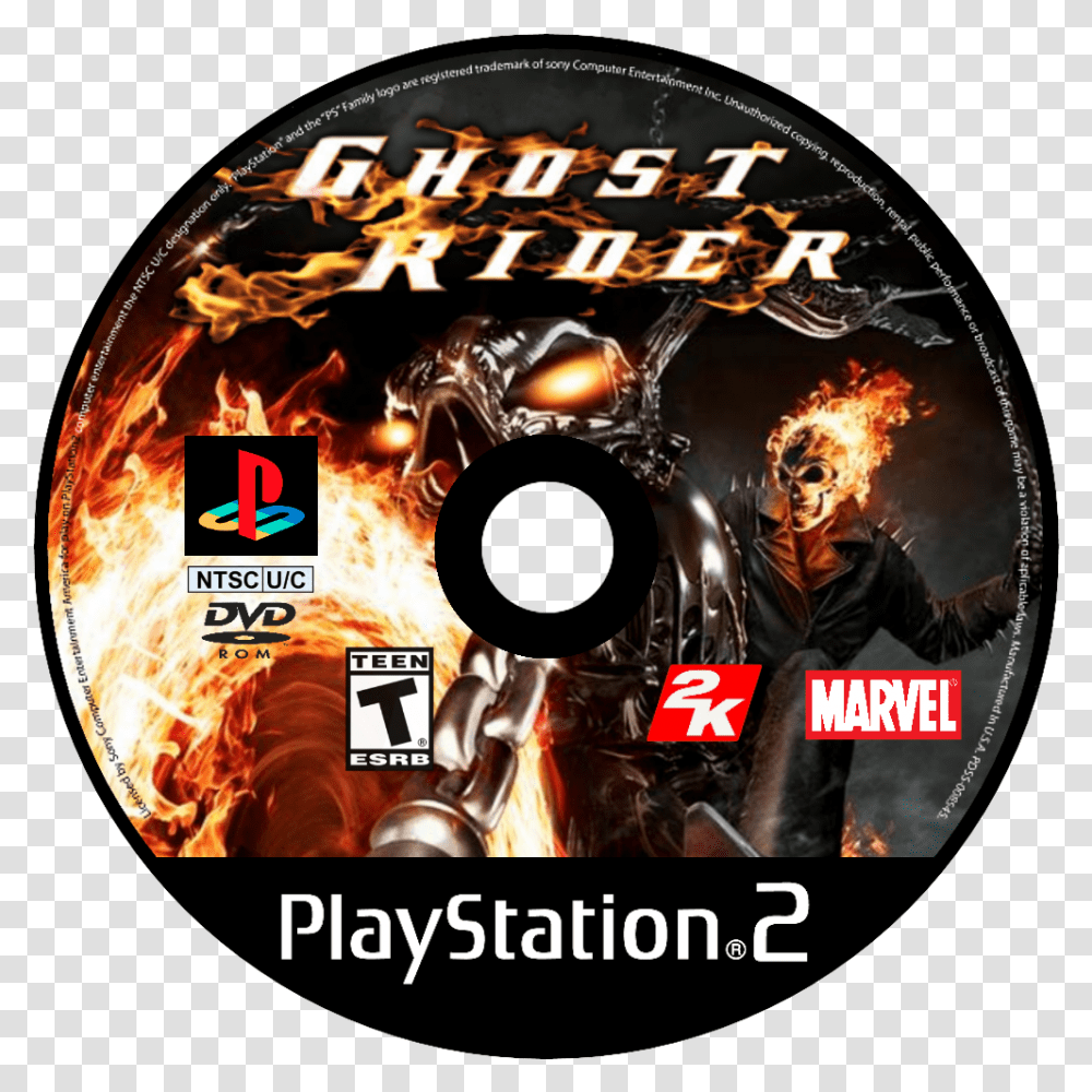 Ghost Rider Details Launchbox Games Database Imagem Ghost Rider Ps2, Disk, Dvd, Person, Human Transparent Png