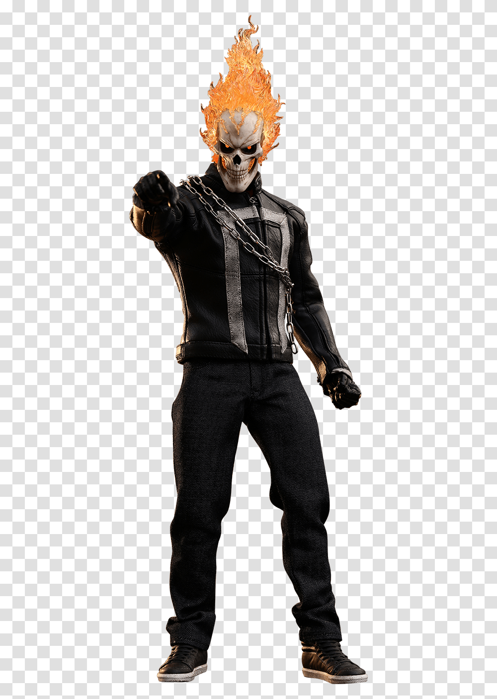 Ghost Rider Ghost Rider, Jacket, Coat, Person Transparent Png