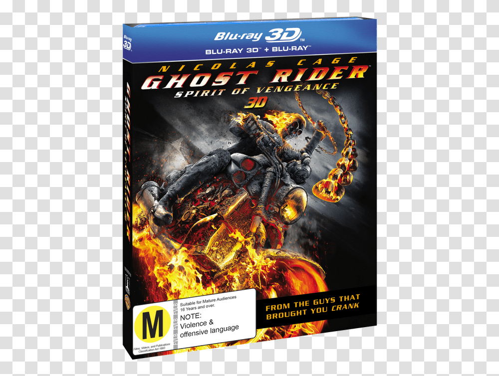 Ghost Rider Spirit Of Vengeance Dvd, Poster, Advertisement, Flyer, Paper Transparent Png