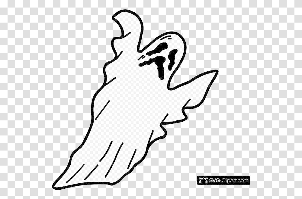 Ghost Scary Clip Art Icon And Clipart Scary Ghost Clipart, Silhouette, Stencil, Label Transparent Png