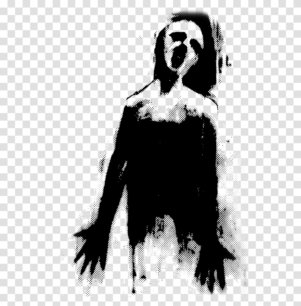 Ghost, Silhouette, Person, Stencil Transparent Png