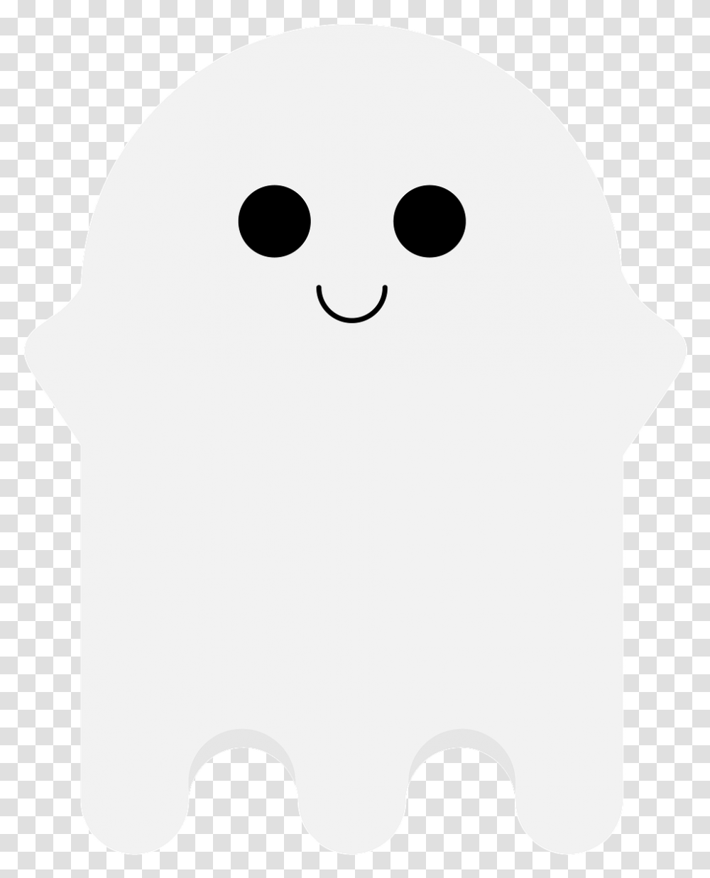 Ghost Spooky Cute Halloween Illustration, Stencil, Giant Panda, Bear, Wildlife Transparent Png