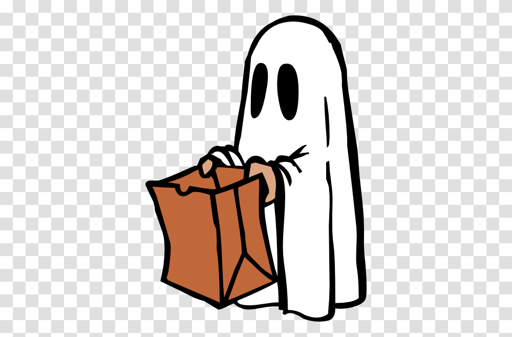 Ghost With Bag Colour Clip Art, Apparel, Cloak, Fashion Transparent Png