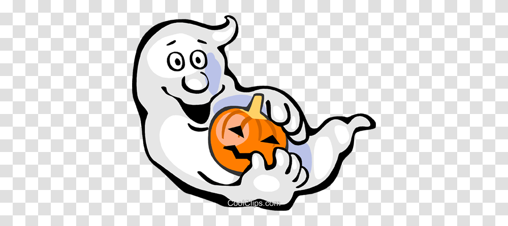 Ghost With Jack O Lantern Royalty Free Vector Clip Art, Mammal, Animal, Outdoors, Antelope Transparent Png