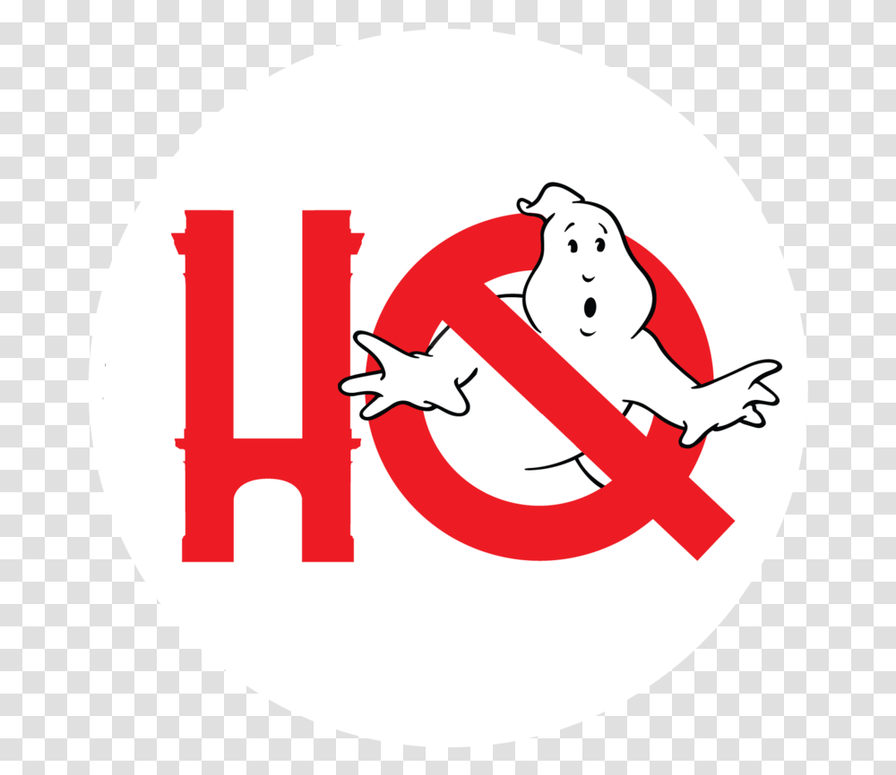 Ghostbusters Hq Logo Round Ghost Buster Logo, Trademark, Label Transparent Png