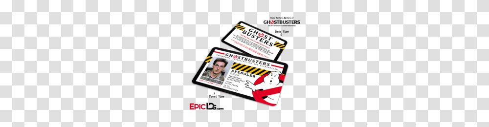 Ghostbusters Paranormal Investigation Cosplay Name Badgeid Card, Person, Human, Driving License Transparent Png