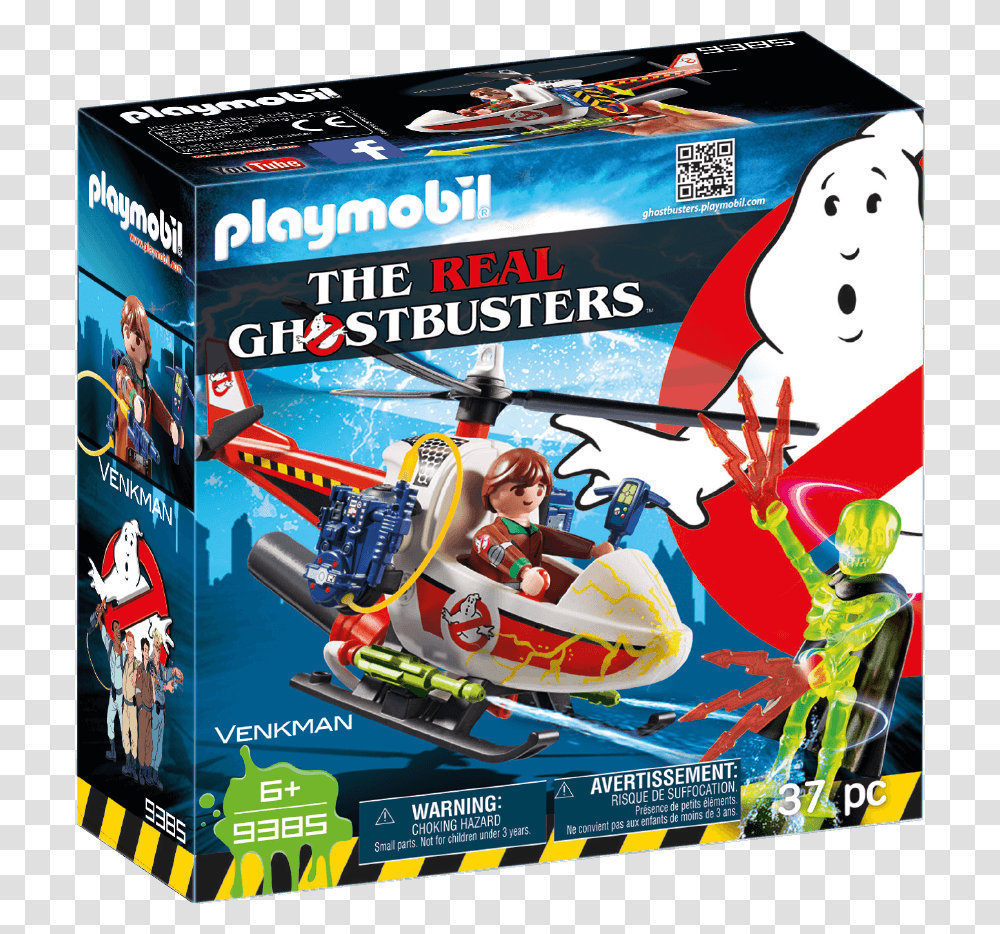 Ghostbusters Playmobil Ghostbusters The Real, Person, Poster, Advertisement, Transportation Transparent Png