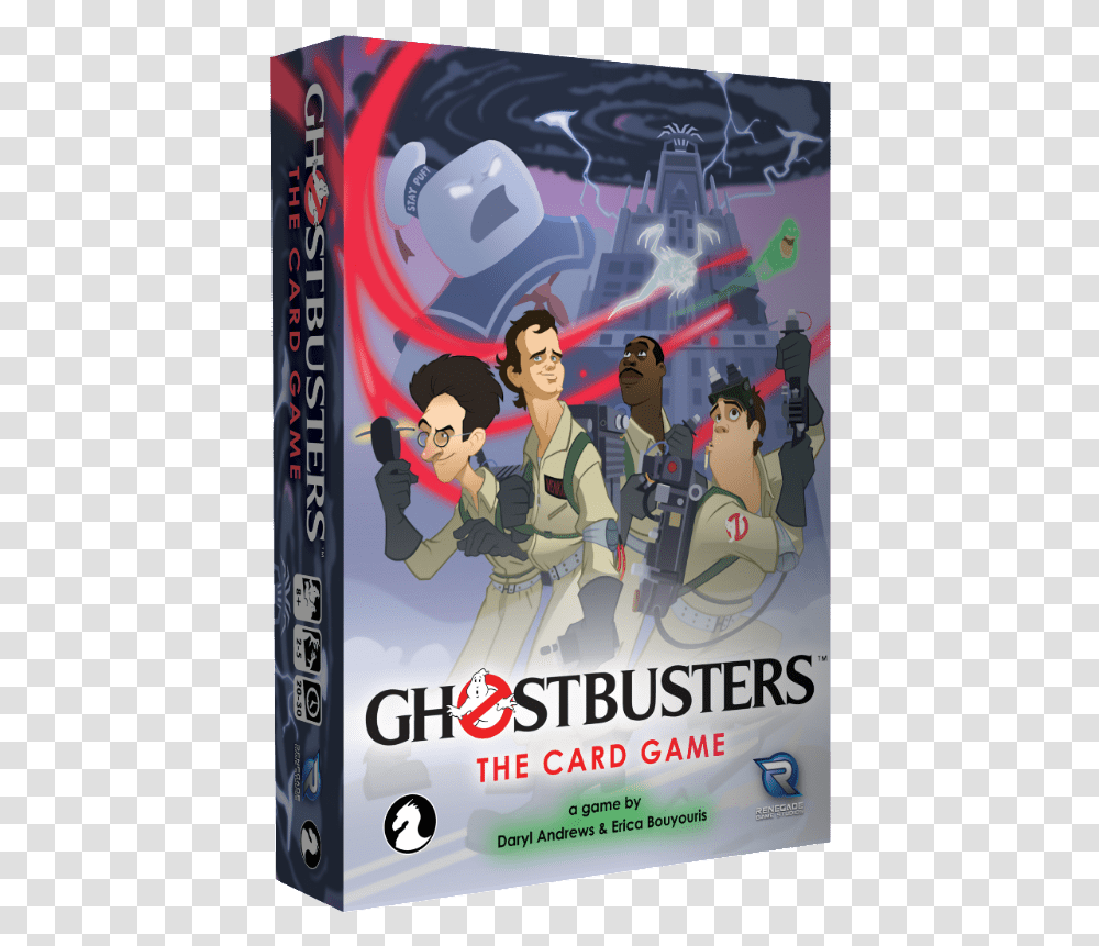 Ghostbusters The Card Game Coming Soon Word Of Nerd Ghostbusters The Card Game, Person, Advertisement, Poster, Text Transparent Png