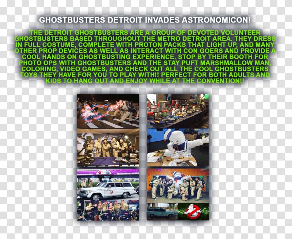 Ghostbusters - Astronomicon Event, Person, Collage, Poster, Advertisement Transparent Png