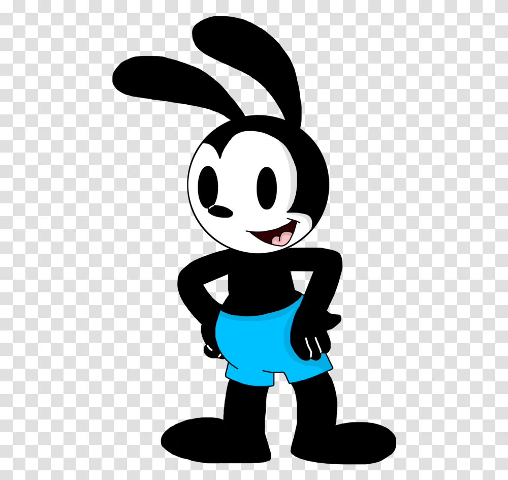 Ghostface Oswald The Lucky Rabbit Mickey Mouse Roger Cartoon, Stencil, Label Transparent Png