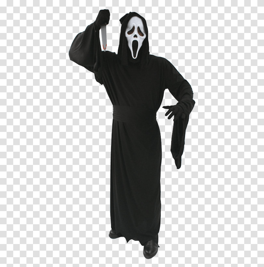Ghostface Scream Costume, Apparel, Sleeve, Long Sleeve Transparent Png