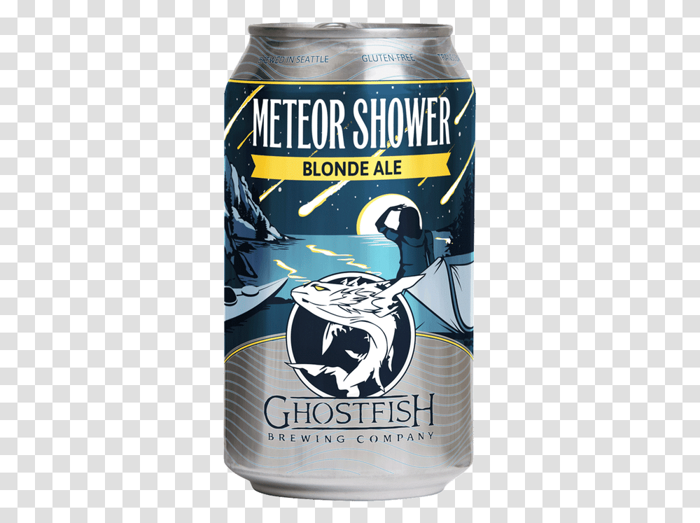 Ghostfish Meteor Shower Blonde Ale, Beverage, Tin, Alcohol, Poster Transparent Png