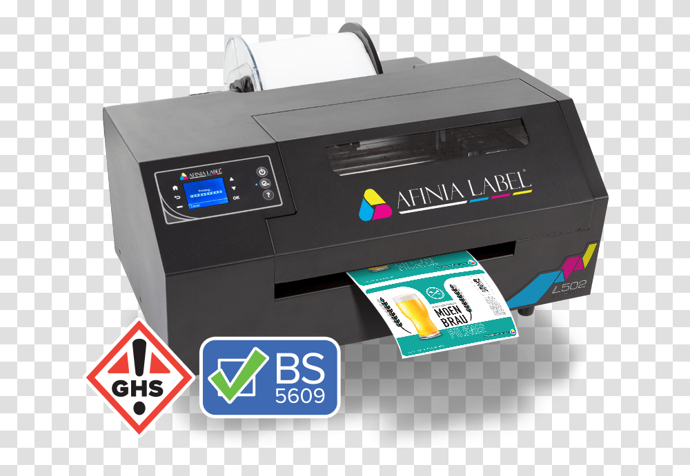 Ghs Compliant L502 Durable Color Label Printer Inkjet Printing, Machine Transparent Png