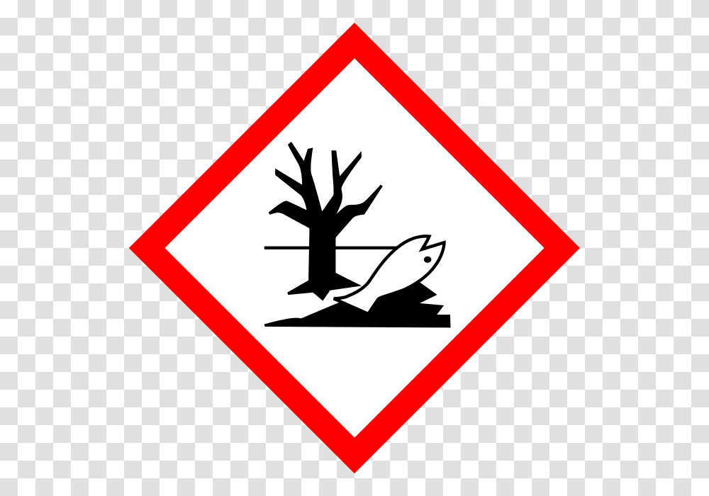 Ghs Pictograms Environment, Road Sign, Stopsign Transparent Png