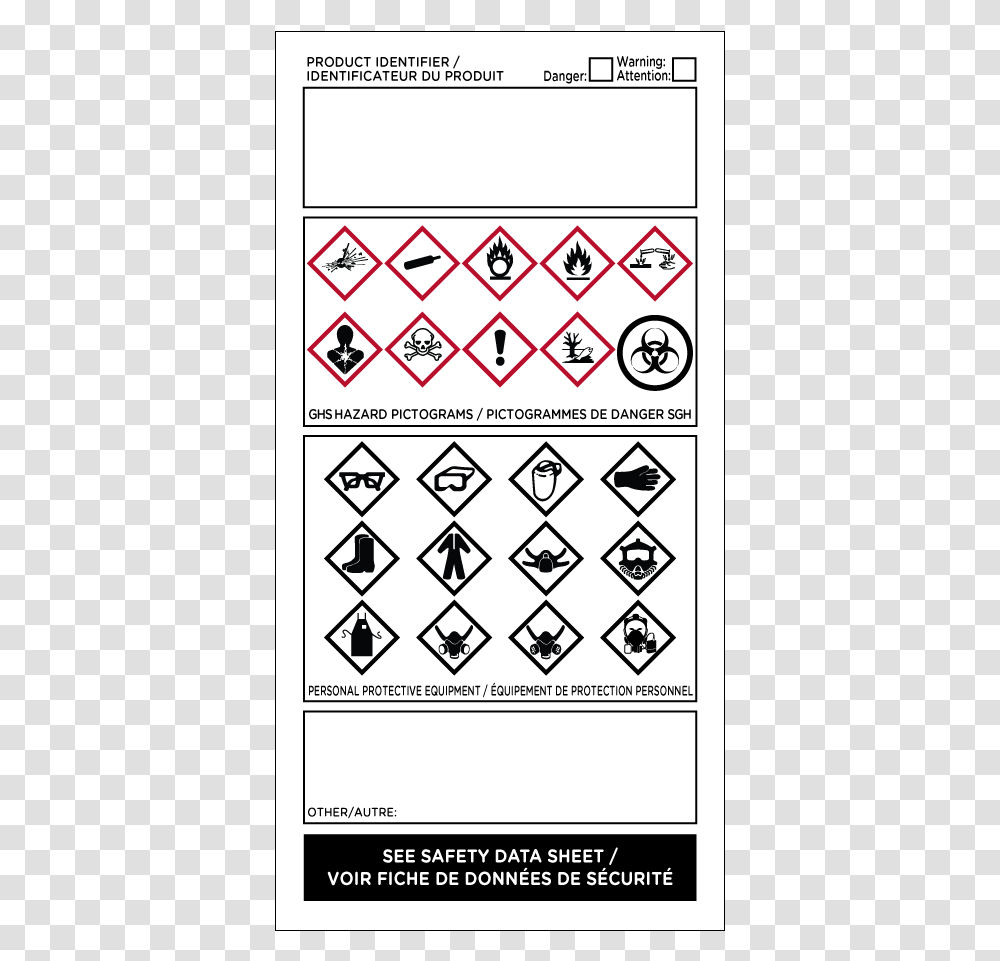 Ghs Workplace Safety Label, Road Sign, Rug, Stopsign Transparent Png