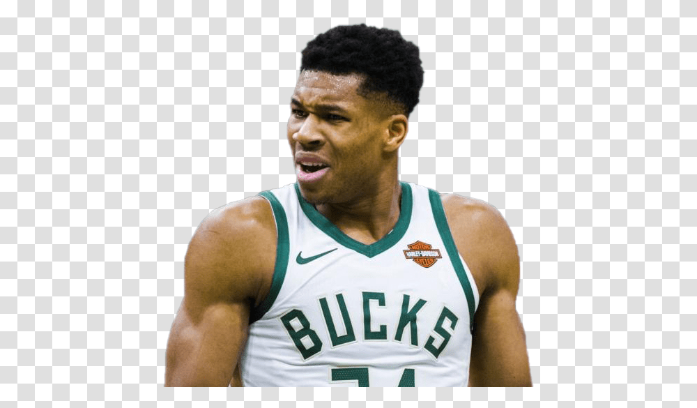 Giannis Antetokounmpo Free Download Sterling Brown Nba, Person, T-Shirt, People Transparent Png
