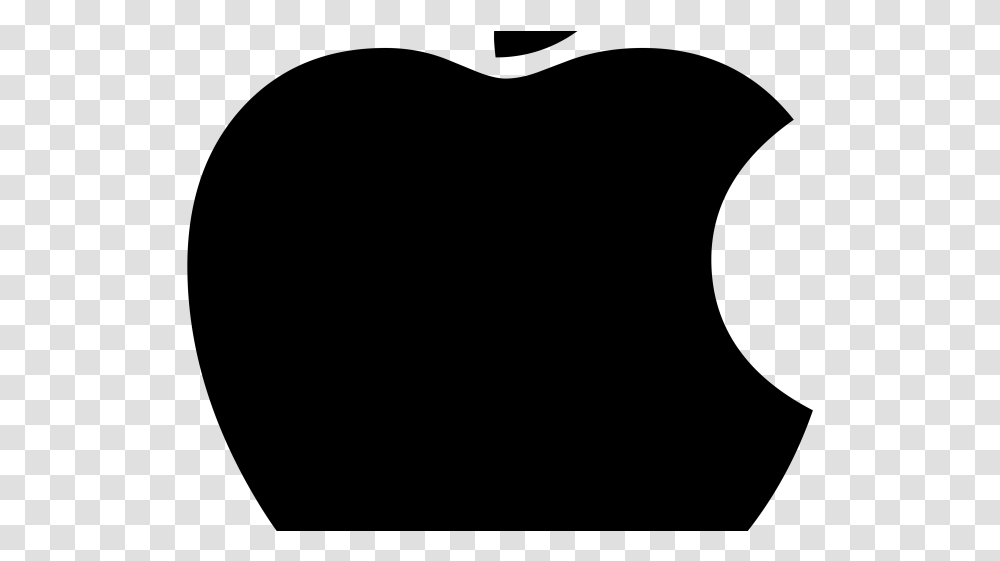 Giant Apple Logo Bw Heart, Gray, World Of Warcraft Transparent Png