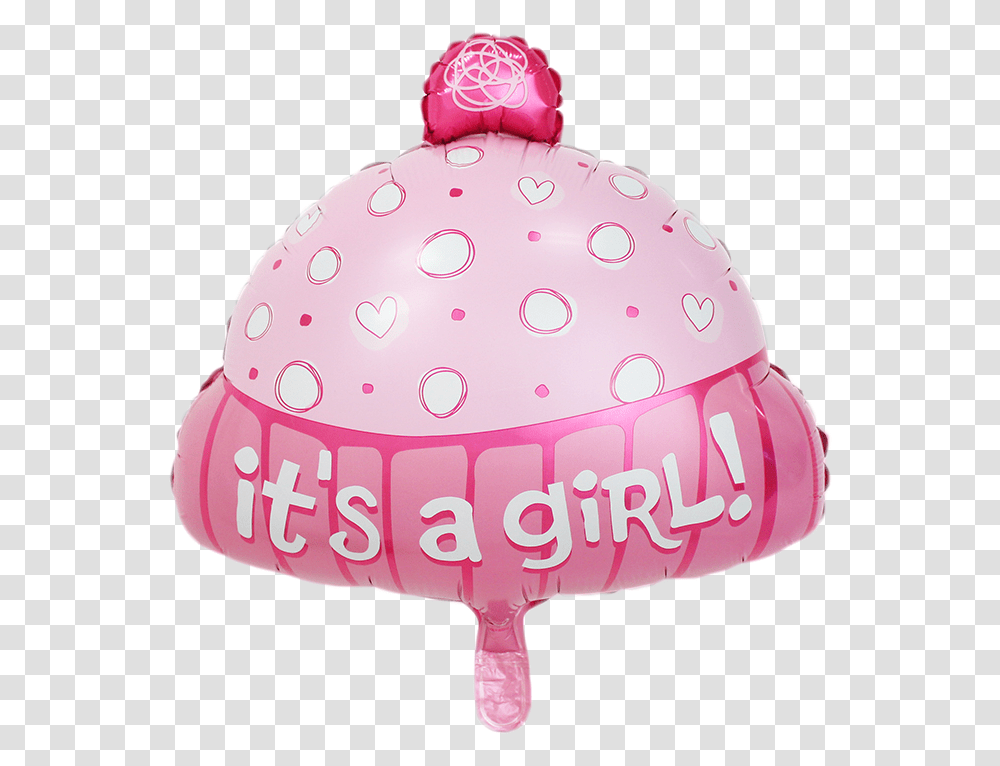 Giant Baby Girl Its A Themed Baby Shower Balloons, Cushion, Birthday Cake, Dessert, Food Transparent Png