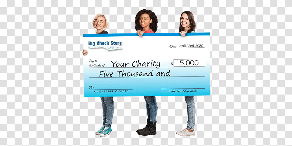 Giant Checks Sharing, Person, Text, Pants, Clothing Transparent Png