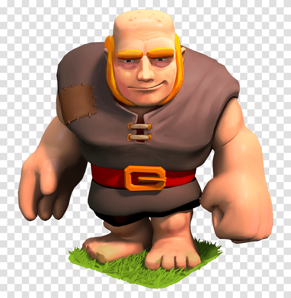 Giant Clipart Clash Clans Giant Clash Of Clans, Person, Human, Kneeling, Hand Transparent Png