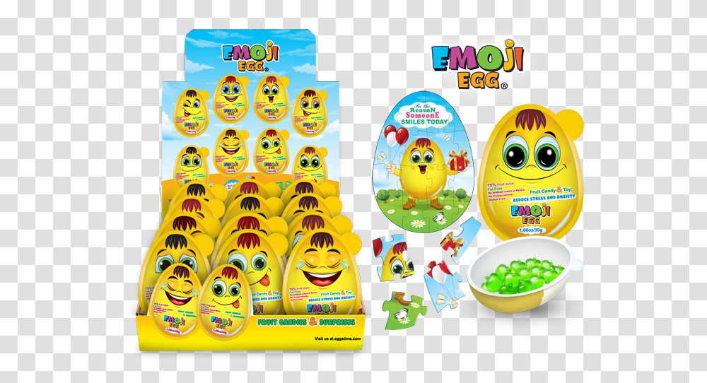 Giant Emoji Egg Surprise Cartoon, Pac Man, Toy, Angry Birds Transparent Png