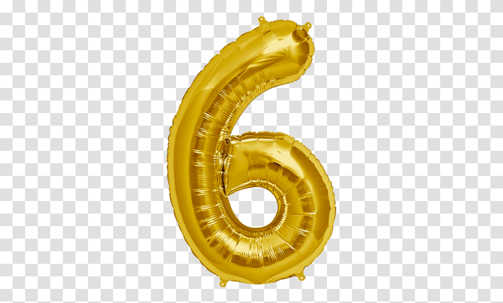 Giant Foil Number Balloons Party Decorations & Supplies Number 6 Balloon, Text, Alphabet, Helmet, Clothing Transparent Png