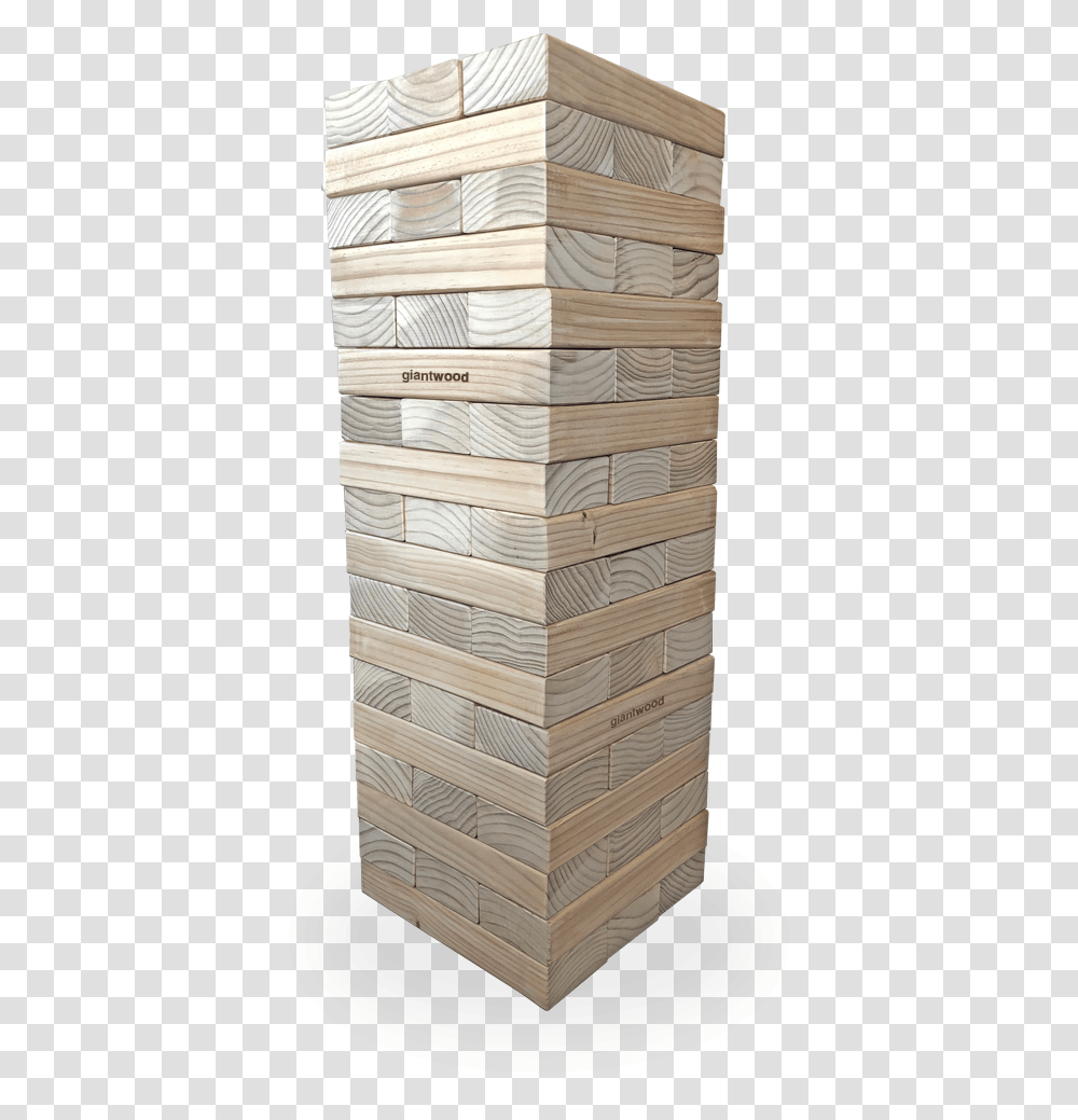 Giant Jenga Auckland Chest Of Drawers, Wood, Box, Plywood, Tabletop Transparent Png