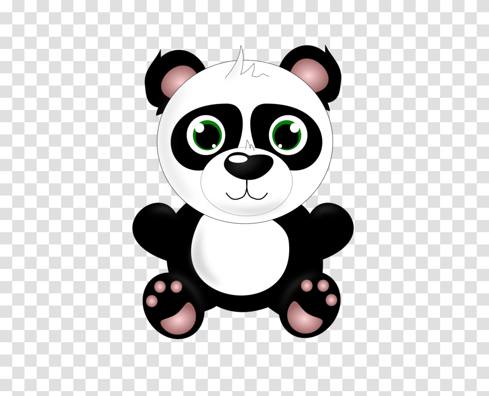 Giant Panda Bear Baby Grizzly Drawing Infant, Animal, Mammal, Stencil Transparent Png