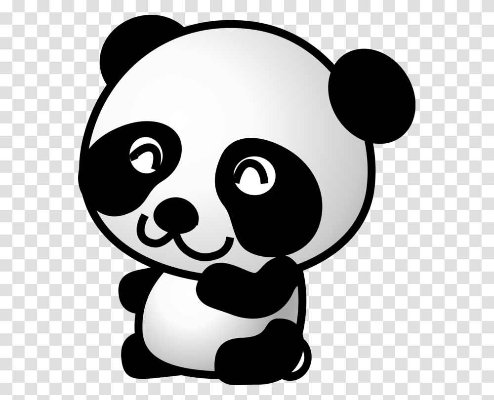 Giant Panda Bear Po Cuteness, Stencil, Wildlife, Mammal, Animal Transparent Png