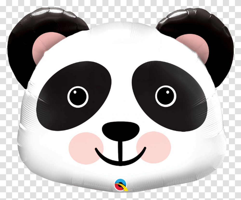 Giant Panda Head Balloon Panda Balloon, Mammal, Animal, Pillow, Cushion Transparent Png