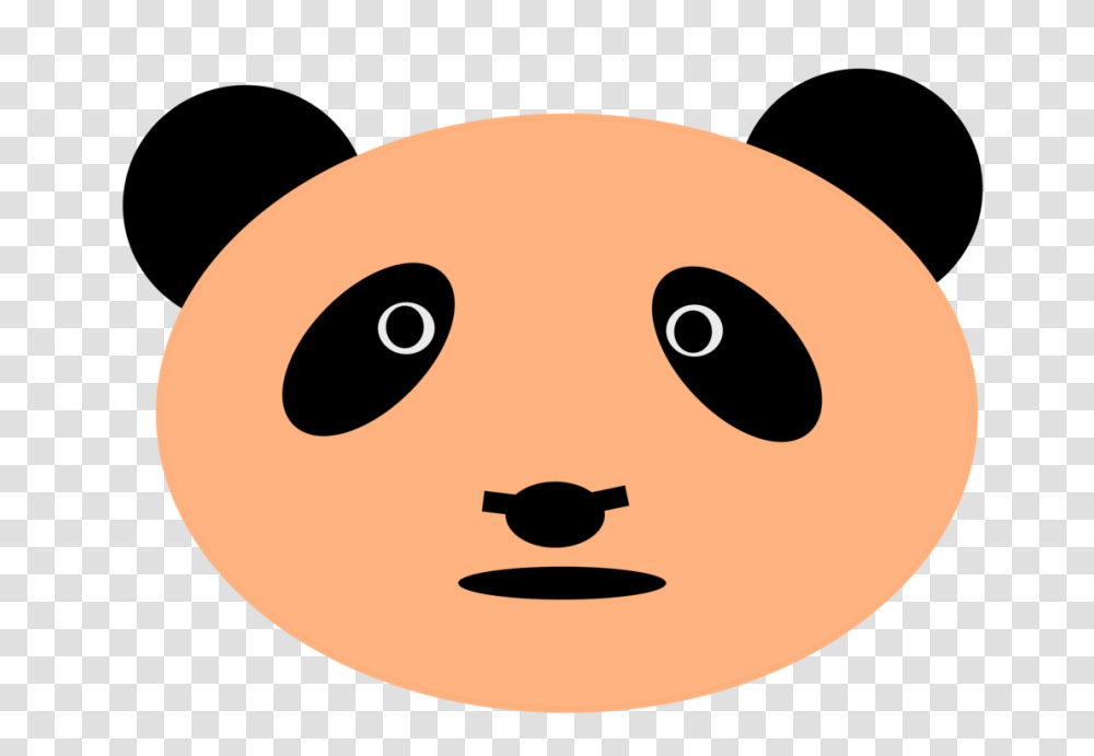 Giant Panda Mammal Animation Head Animal, Stencil, Food, Bear, Wildlife Transparent Png