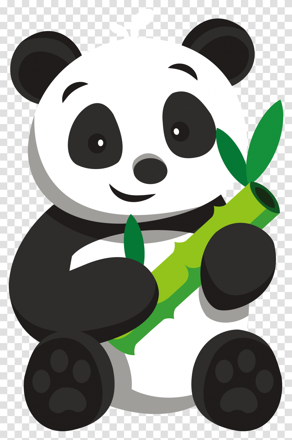 Giant Panda Panda House Restaurant Bear Clip Art Panda Eating Bamboo Clipart, Face, Stencil, Animal Transparent Png