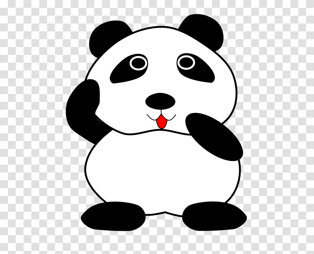 Giant Panda Red Panda Bear Drawing Black And White, Stencil, Silhouette, Snowman, Winter Transparent Png
