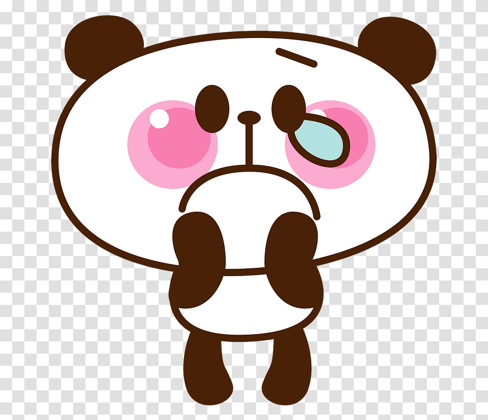 Giant Panda Tear Animal Clipart Animais Triste Desenho, Lamp, Wasp, Bee, Insect Transparent Png