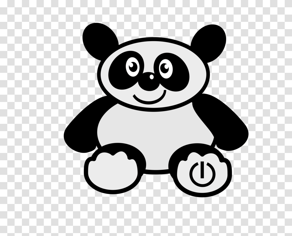 Giant Panda Teddy Bear Cuteness Computer Icons, Stencil, Toad, Amphibian, Wildlife Transparent Png