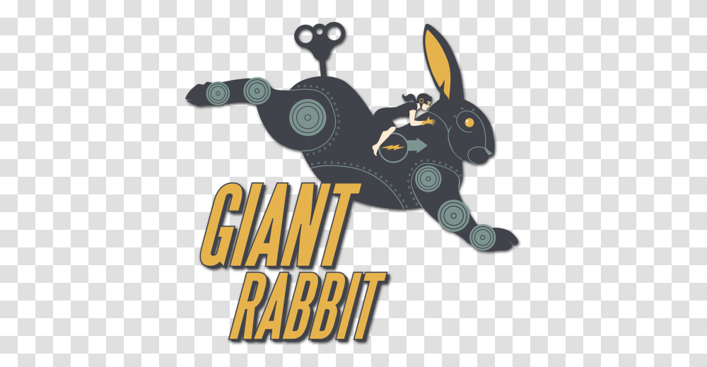 Giant Rabbit Giant Rabbit Logo, Mammal, Animal, Art, Statue Transparent Png