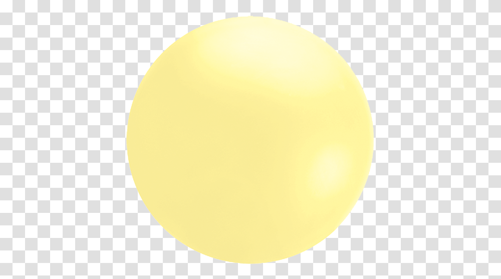 Giant Round 4 Foot Pastel Yellow Dot, Sphere, Balloon Transparent Png