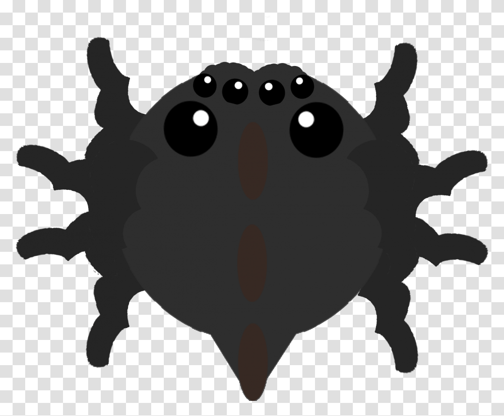 Giant Tarantula Idea Could Start Off Extremely Small Illustration, Stencil, Silhouette, Animal, Face Transparent Png