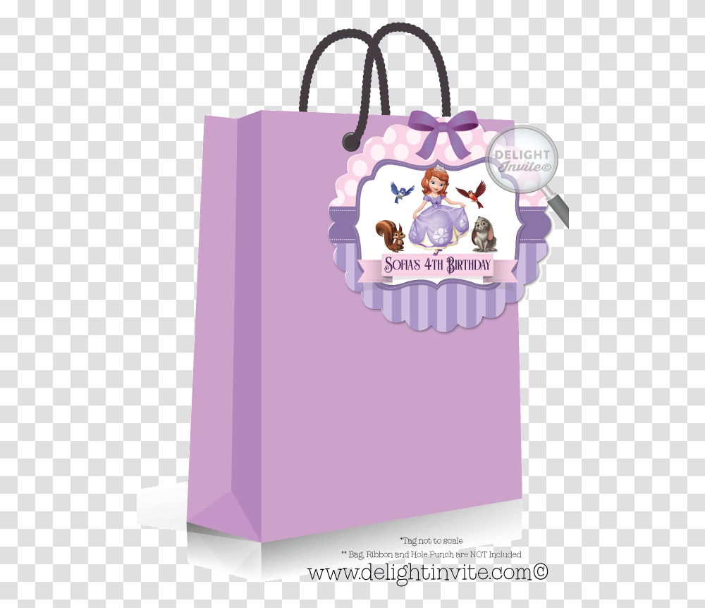 Giant Wall Decals Image Sofia The First Birthday Tag, Shopping Bag, Flyer, Poster, Paper Transparent Png