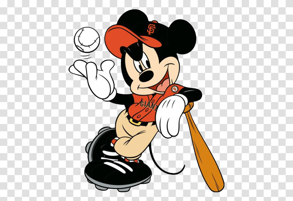 Giants Baseball Clipart Mickey Mouse Baseball, Juggling, Performer Transparent Png