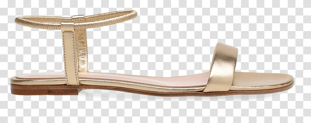 Gianvito Rossi Jaime Flat Sandals In Gold, Apparel, Footwear, Shoe Transparent Png